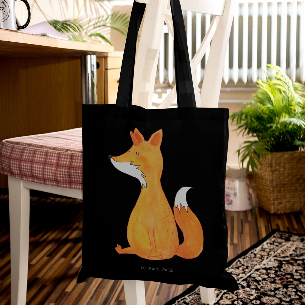 Tragetasche Fuchshörnchen Beuteltasche, Beutel, Einkaufstasche, Jutebeutel, Stoffbeutel, Einhorn, Einhörner, Einhorn Deko, Pegasus, Unicorn, Fuchs, Unicorns, Fuchshörnchen, Fuchshorn, Foxycorn, Füchse