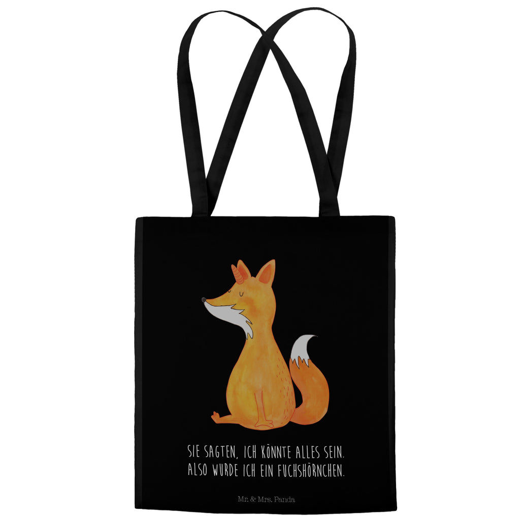 Tragetasche Fuchshörnchen Beuteltasche, Beutel, Einkaufstasche, Jutebeutel, Stoffbeutel, Einhorn, Einhörner, Einhorn Deko, Pegasus, Unicorn, Fuchs, Unicorns, Fuchshörnchen, Fuchshorn, Foxycorn, Füchse