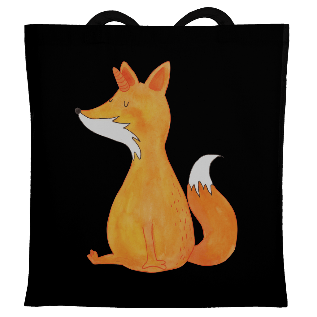Tragetasche Fuchshörnchen Wunsch Beuteltasche, Beutel, Einkaufstasche, Jutebeutel, Stoffbeutel, Einhorn, Einhörner, Einhorn Deko, Pegasus, Unicorn, Fuchs, Unicorns, Fuchshörnchen, Fuchshorn, Foxycorn, Füchse
