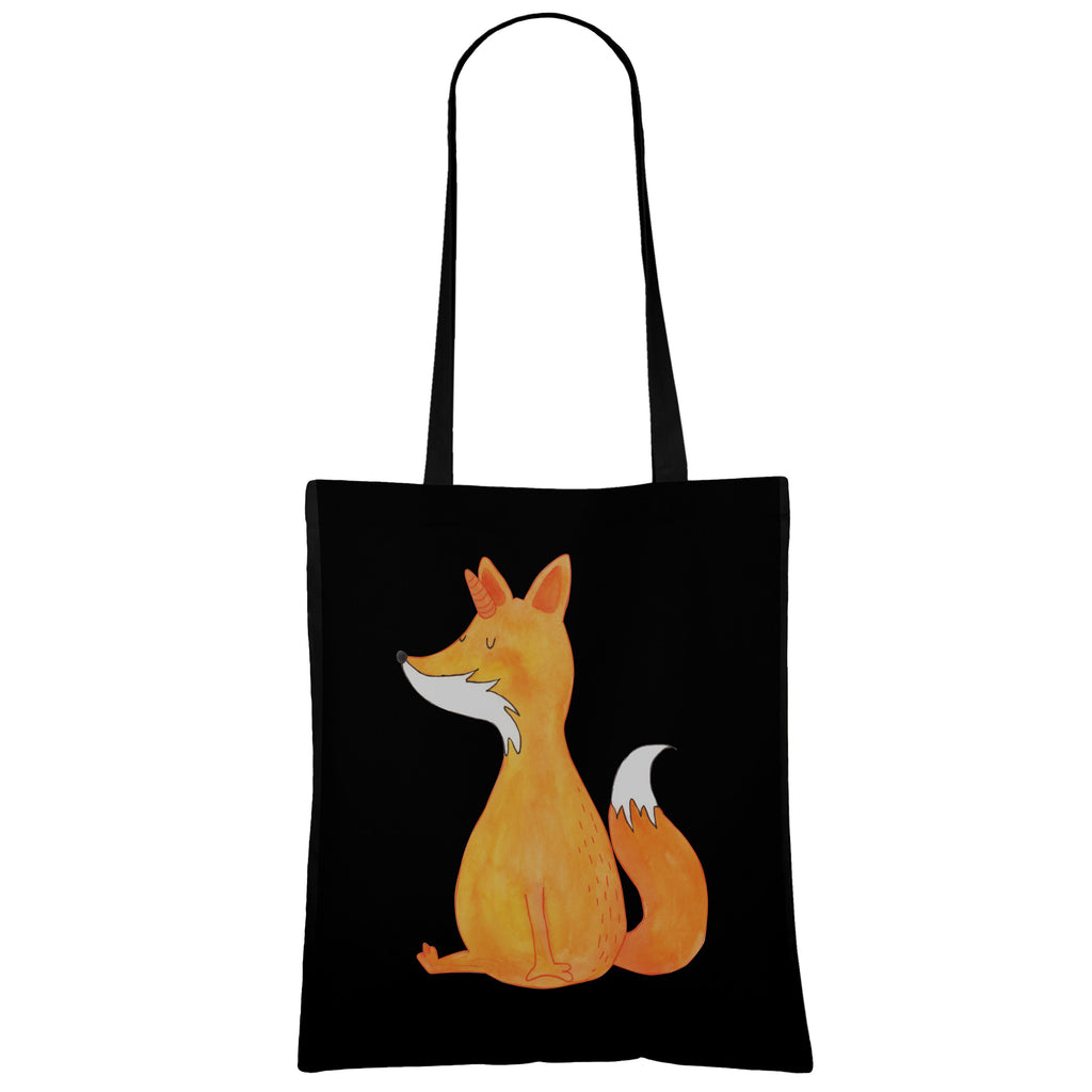 Tragetasche Fuchshörnchen Wunsch Beuteltasche, Beutel, Einkaufstasche, Jutebeutel, Stoffbeutel, Einhorn, Einhörner, Einhorn Deko, Pegasus, Unicorn, Fuchs, Unicorns, Fuchshörnchen, Fuchshorn, Foxycorn, Füchse