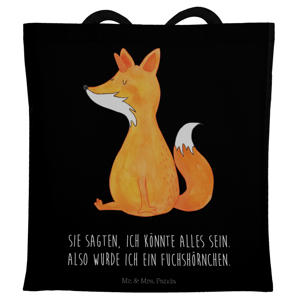 Tragetasche Fuchshörnchen Wunsch Beuteltasche, Beutel, Einkaufstasche, Jutebeutel, Stoffbeutel, Einhorn, Einhörner, Einhorn Deko, Pegasus, Unicorn, Fuchs, Unicorns, Fuchshörnchen, Fuchshorn, Foxycorn, Füchse