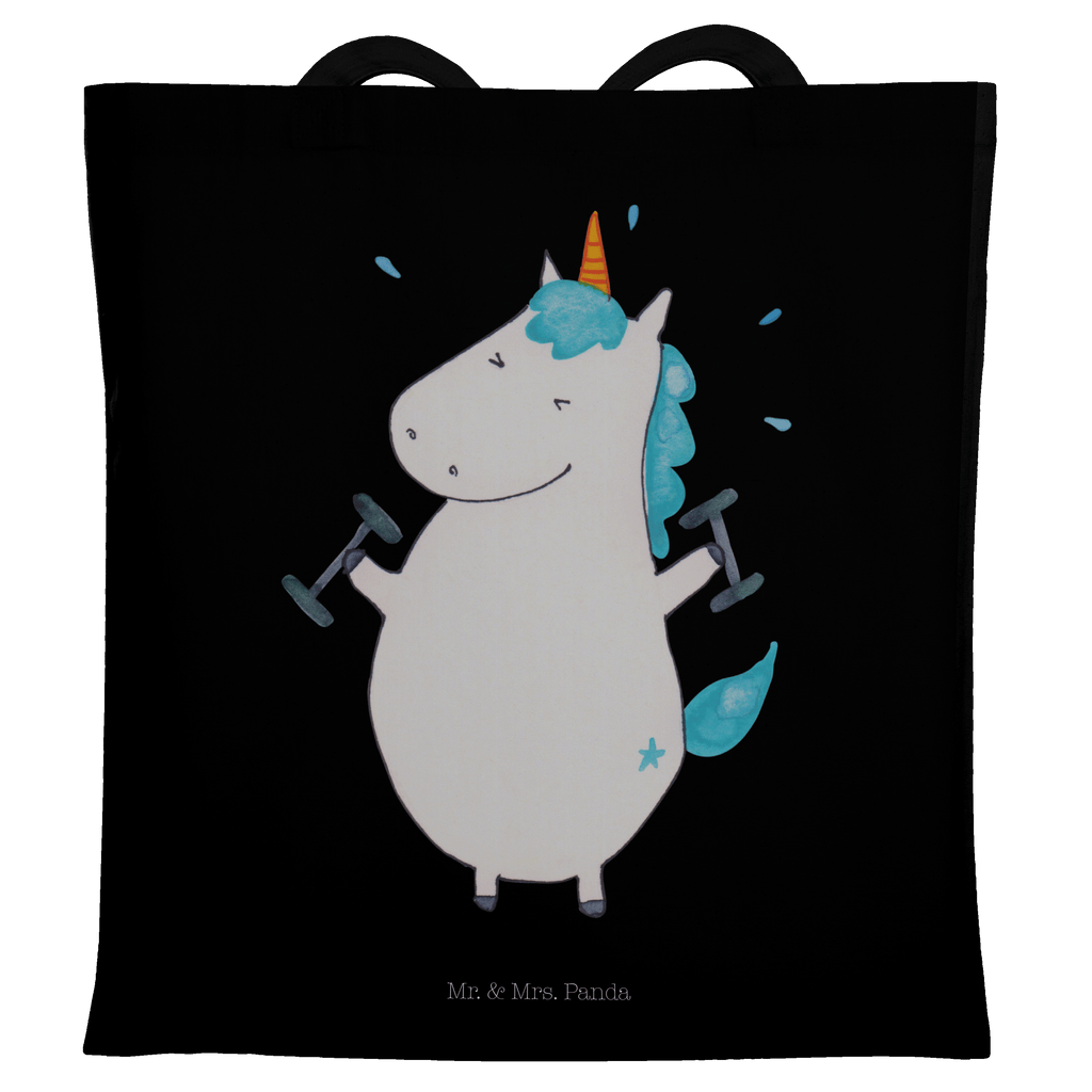Tragetasche Einhorn Fitness Beuteltasche, Beutel, Einkaufstasche, Jutebeutel, Stoffbeutel, Einhorn, Einhörner, Einhorn Deko, Pegasus, Unicorn, Gym, Fitness, Fitnessstudio, Diät, Abnehmen, Sport, Pumpen, Geräte, Sixpack