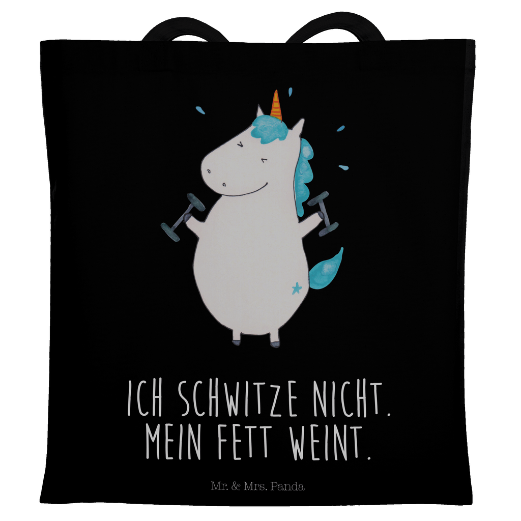 Tragetasche Einhorn Fitness Beuteltasche, Beutel, Einkaufstasche, Jutebeutel, Stoffbeutel, Einhorn, Einhörner, Einhorn Deko, Pegasus, Unicorn, Gym, Fitness, Fitnessstudio, Diät, Abnehmen, Sport, Pumpen, Geräte, Sixpack
