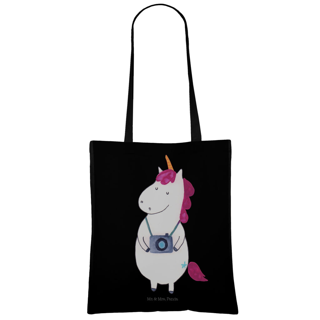 Tragetasche Einhorn Fotograf Beuteltasche, Beutel, Einkaufstasche, Jutebeutel, Stoffbeutel, Einhorn, Einhörner, Einhorn Deko, Pegasus, Unicorn, Fotograf, Fotografie, Kamera, Reisen, Weltreise, Weltenbummler, Urlaub, Tourist, Kurztrip, Reise, Städtereise