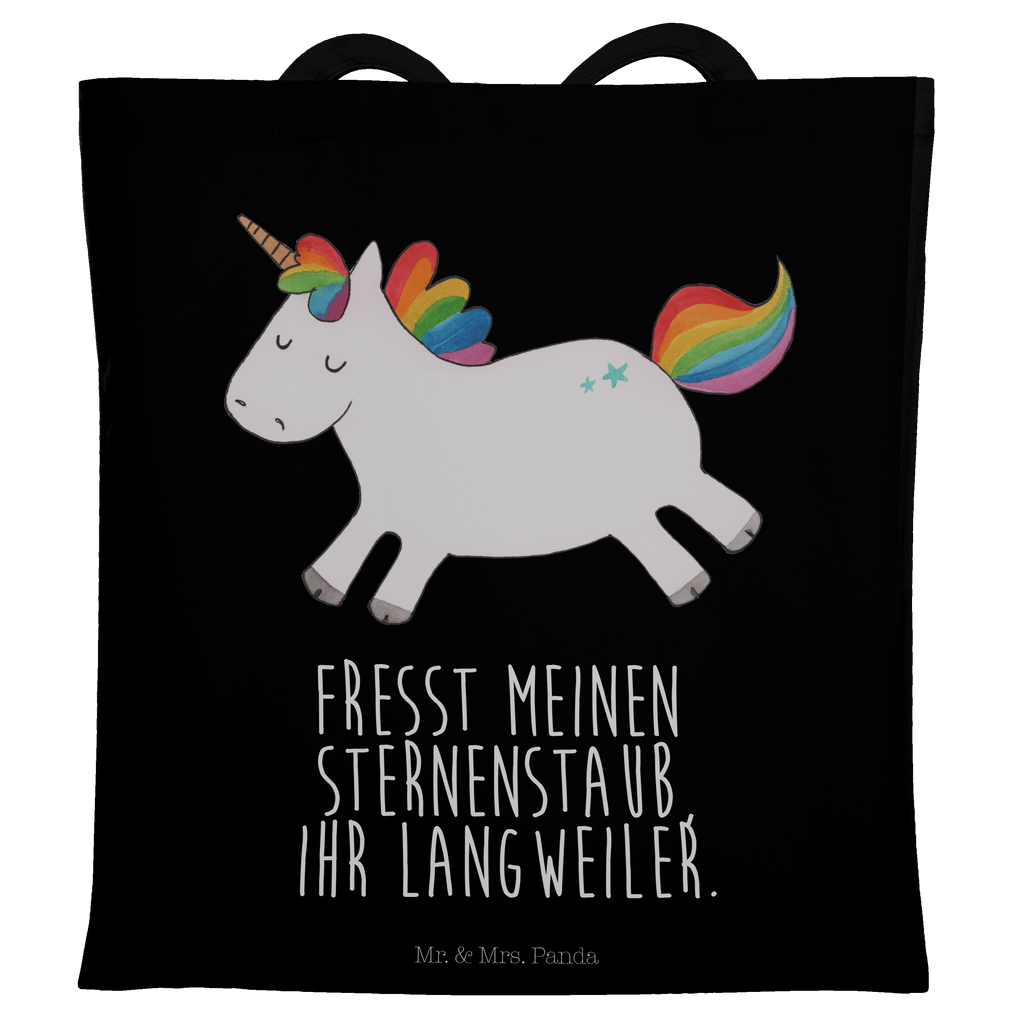 Tragetasche Einhorn Happy Beuteltasche, Beutel, Einkaufstasche, Jutebeutel, Stoffbeutel, Einhorn, Einhörner, Einhorn Deko, Pegasus, Unicorn, glücklich, fröhlich, Spaß, Freude, Lebensfreude, witzig, spannend, Lächeln, Lachen