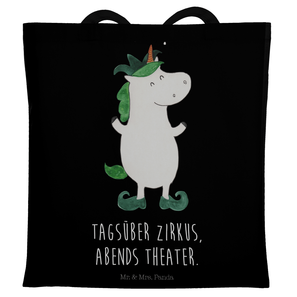 Tragetasche Einhorn Joker Beuteltasche, Beutel, Einkaufstasche, Jutebeutel, Stoffbeutel, Einhorn, Einhörner, Einhorn Deko, Pegasus, Unicorn, Hofnarr, Kasper, Gaukler, Mittelalter