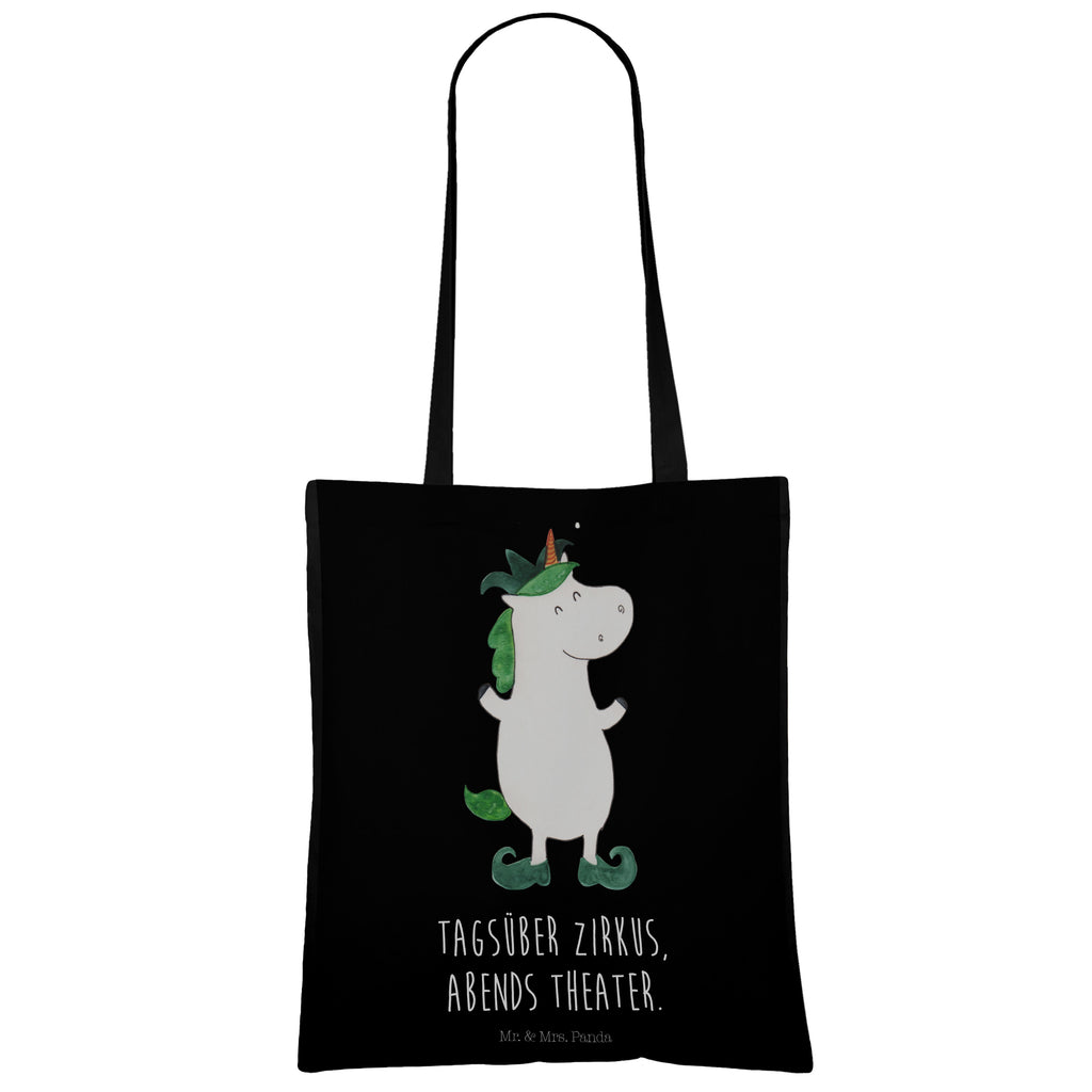 Tragetasche Einhorn Joker Beuteltasche, Beutel, Einkaufstasche, Jutebeutel, Stoffbeutel, Einhorn, Einhörner, Einhorn Deko, Pegasus, Unicorn, Hofnarr, Kasper, Gaukler, Mittelalter