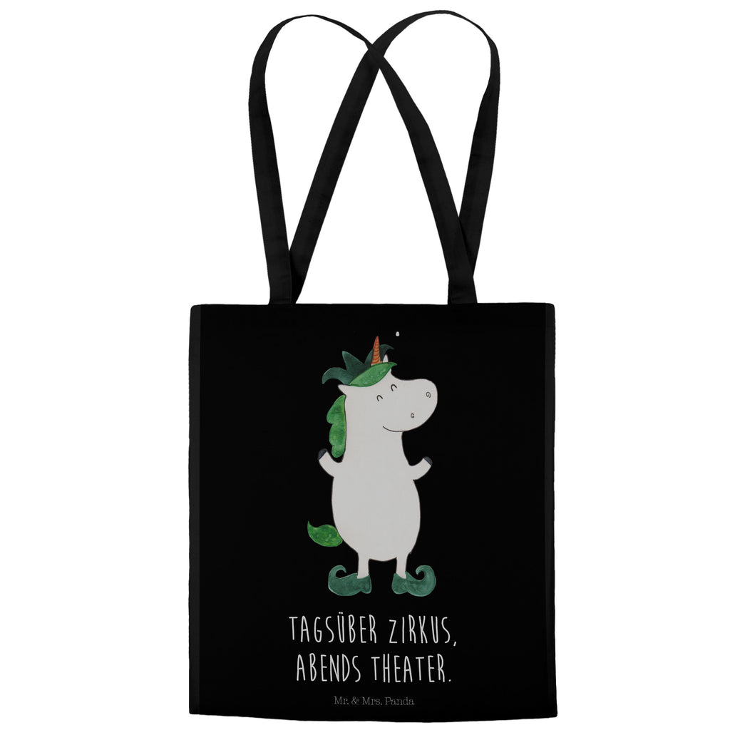 Tragetasche Einhorn Joker Beuteltasche, Beutel, Einkaufstasche, Jutebeutel, Stoffbeutel, Einhorn, Einhörner, Einhorn Deko, Pegasus, Unicorn, Hofnarr, Kasper, Gaukler, Mittelalter