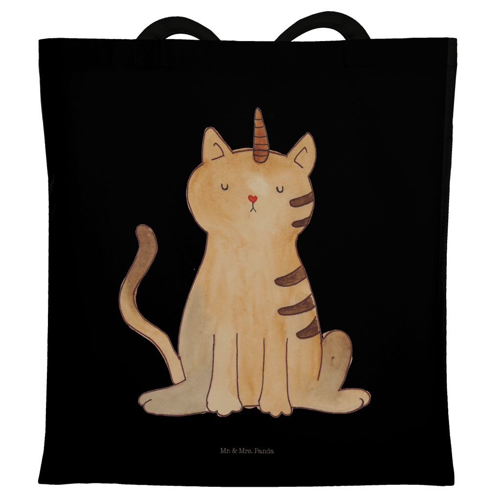 Tragetasche Einhorn Katze Beuteltasche, Beutel, Einkaufstasche, Jutebeutel, Stoffbeutel, Einhorn, Einhörner, Einhorn Deko, Pegasus, Unicorn, Katzer, Mieze, Regenbogen, Glitzer, Einhornpower, Erwachsenwerden, Katze, Katzenhorn, Einhornkatze, Kittyhorn