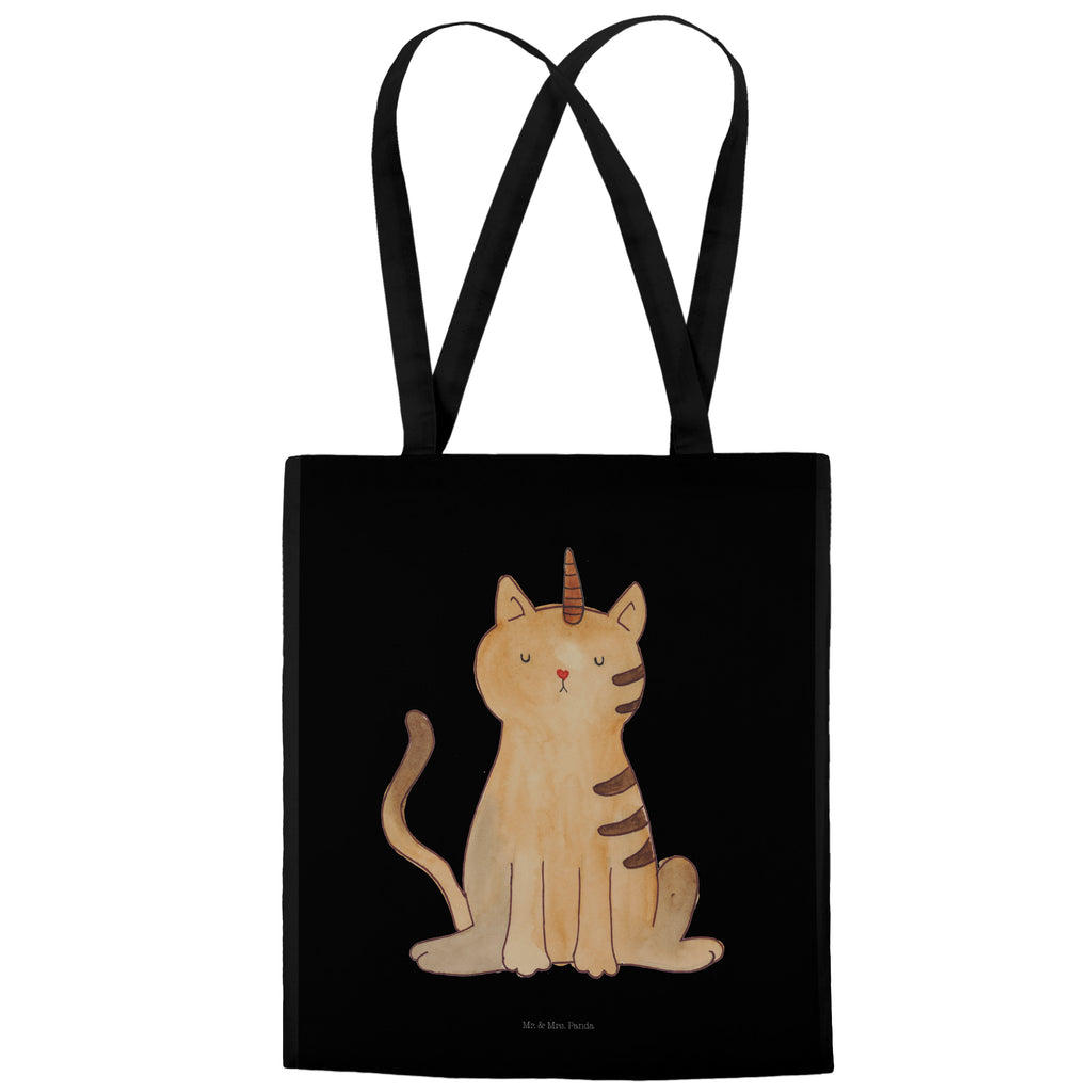 Tragetasche Einhorn Katze Beuteltasche, Beutel, Einkaufstasche, Jutebeutel, Stoffbeutel, Einhorn, Einhörner, Einhorn Deko, Pegasus, Unicorn, Katzer, Mieze, Regenbogen, Glitzer, Einhornpower, Erwachsenwerden, Katze, Katzenhorn, Einhornkatze, Kittyhorn