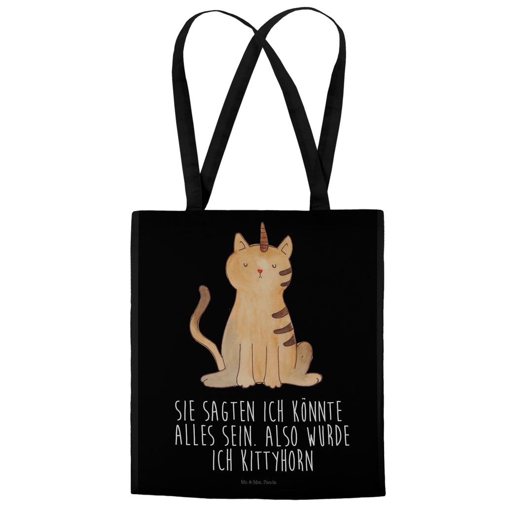 Tragetasche Einhorn Katze Beuteltasche, Beutel, Einkaufstasche, Jutebeutel, Stoffbeutel, Einhorn, Einhörner, Einhorn Deko, Pegasus, Unicorn, Katzer, Mieze, Regenbogen, Glitzer, Einhornpower, Erwachsenwerden, Katze, Katzenhorn, Einhornkatze, Kittyhorn
