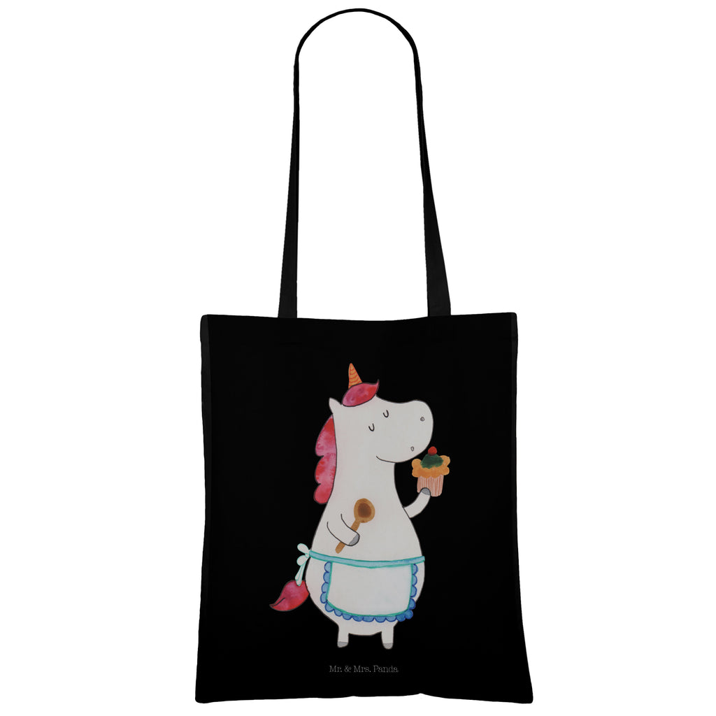 Tragetasche Einhorn Küchenfee Beuteltasche, Beutel, Einkaufstasche, Jutebeutel, Stoffbeutel, Einhorn, Einhörner, Einhorn Deko, Pegasus, Unicorn, backen, Muffin, Motivation, Träumer, träumen, Bäckerin, Hobbykoch, Koch, Torte, Kuchen