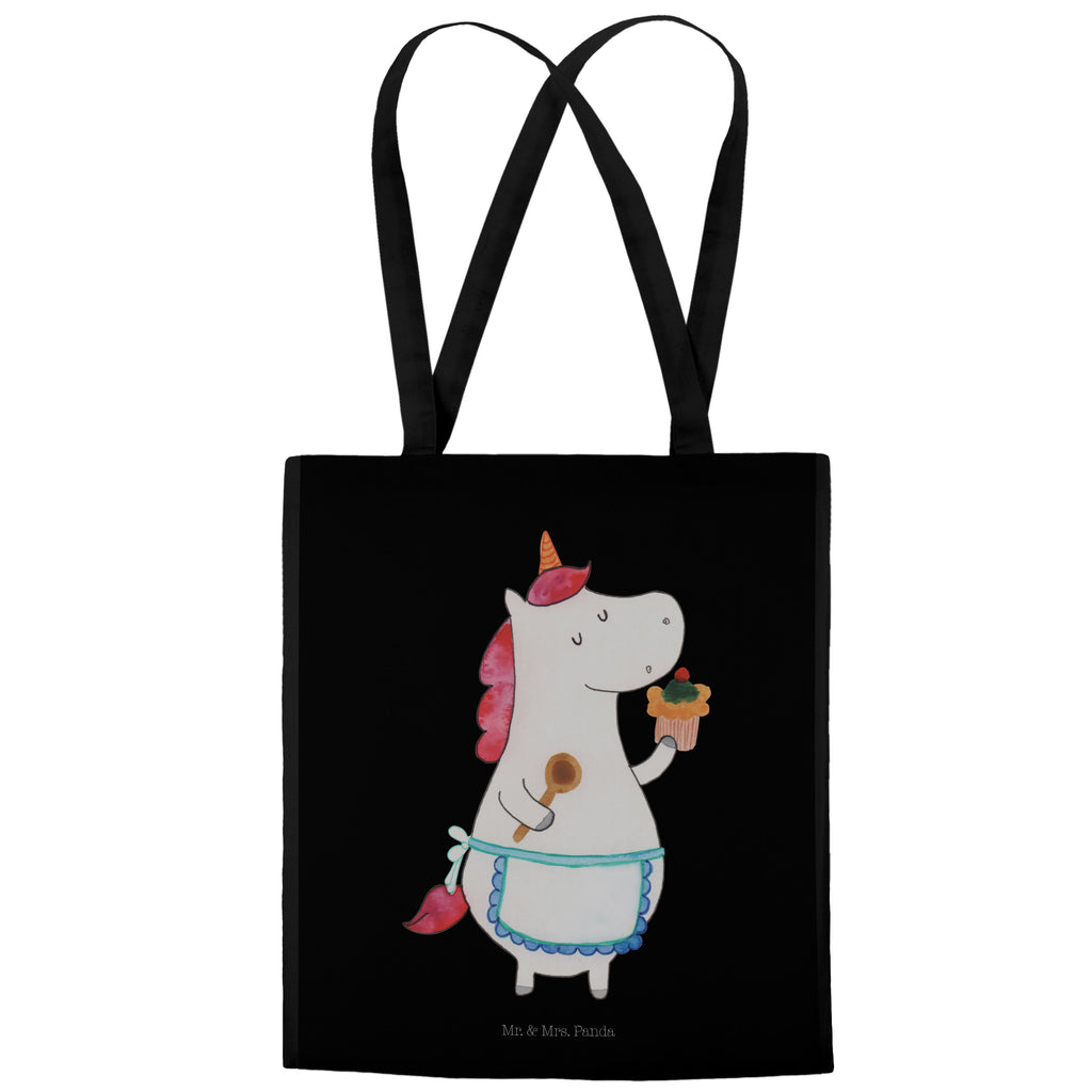 Tragetasche Einhorn Küchenfee Beuteltasche, Beutel, Einkaufstasche, Jutebeutel, Stoffbeutel, Einhorn, Einhörner, Einhorn Deko, Pegasus, Unicorn, backen, Muffin, Motivation, Träumer, träumen, Bäckerin, Hobbykoch, Koch, Torte, Kuchen