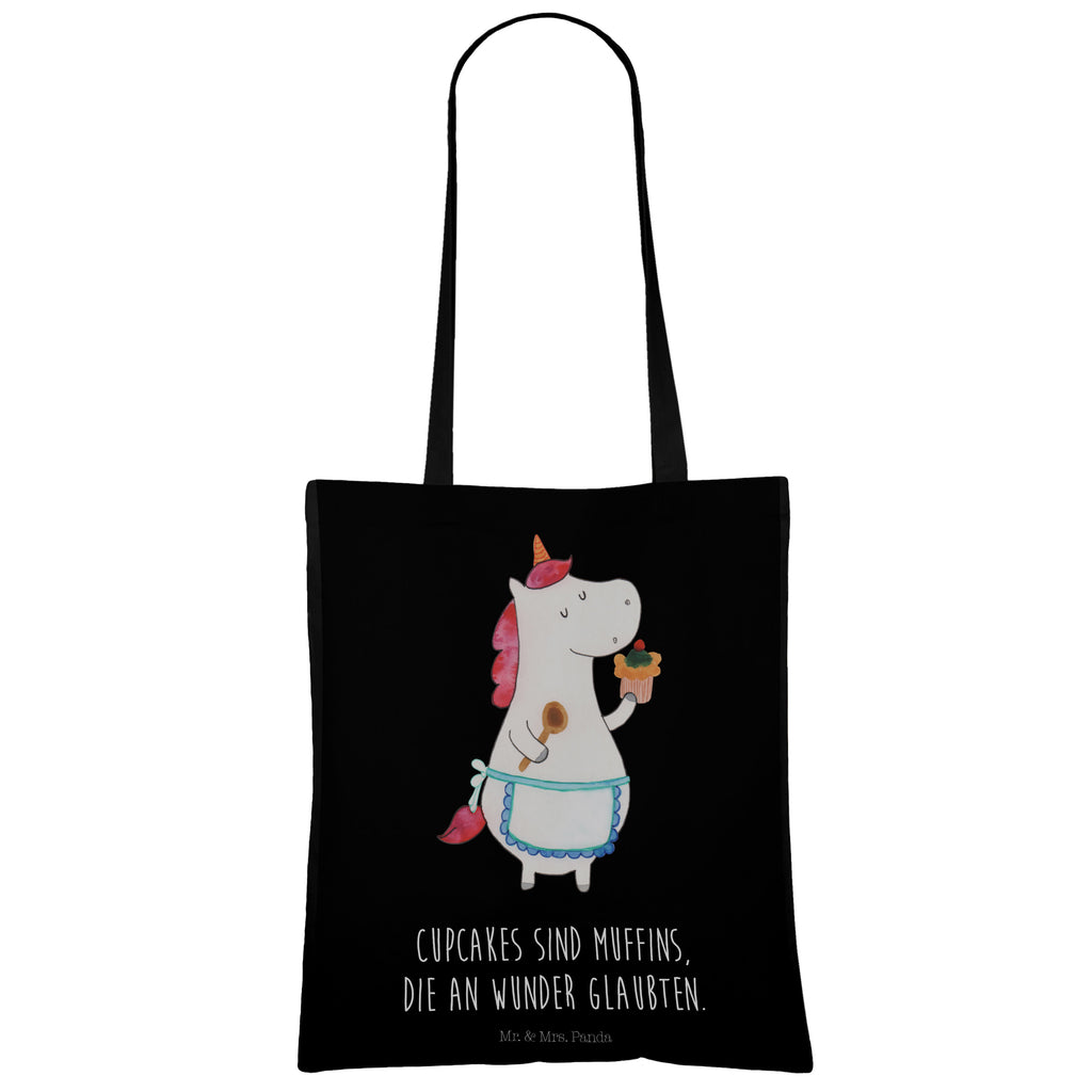 Tragetasche Einhorn Küchenfee Beuteltasche, Beutel, Einkaufstasche, Jutebeutel, Stoffbeutel, Einhorn, Einhörner, Einhorn Deko, Pegasus, Unicorn, backen, Muffin, Motivation, Träumer, träumen, Bäckerin, Hobbykoch, Koch, Torte, Kuchen