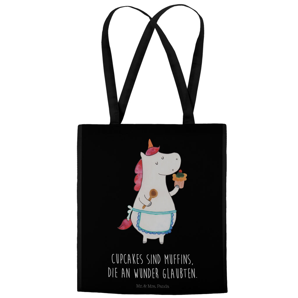 Tragetasche Einhorn Küchenfee Beuteltasche, Beutel, Einkaufstasche, Jutebeutel, Stoffbeutel, Einhorn, Einhörner, Einhorn Deko, Pegasus, Unicorn, backen, Muffin, Motivation, Träumer, träumen, Bäckerin, Hobbykoch, Koch, Torte, Kuchen
