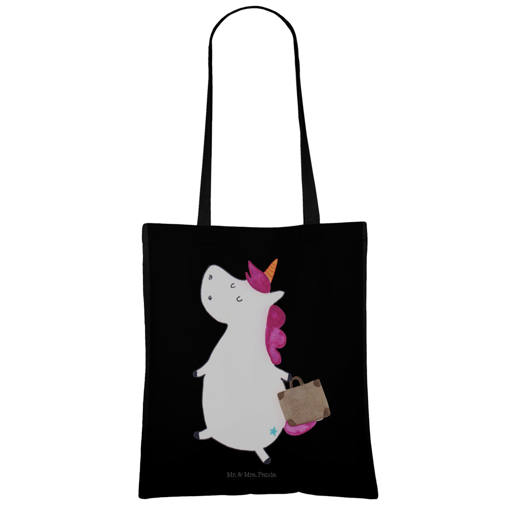 Tragetasche Einhorn Koffer Beuteltasche, Beutel, Einkaufstasche, Jutebeutel, Stoffbeutel, Einhorn, Einhörner, Einhorn Deko, Pegasus, Unicorn, unicorn, Koffer, Verreisen, Reise, Gepäck, Abenteuer, Erwachsen, Kind, albern, Spaß, lustig, witzig