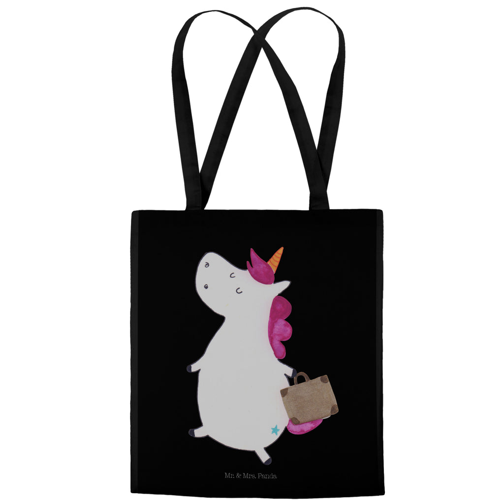 Tragetasche Einhorn Koffer Beuteltasche, Beutel, Einkaufstasche, Jutebeutel, Stoffbeutel, Einhorn, Einhörner, Einhorn Deko, Pegasus, Unicorn, unicorn, Koffer, Verreisen, Reise, Gepäck, Abenteuer, Erwachsen, Kind, albern, Spaß, lustig, witzig