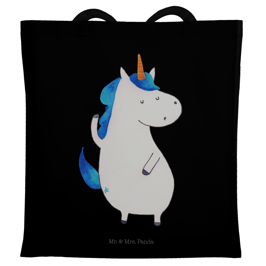Tragetasche Einhorn Mann Beuteltasche, Beutel, Einkaufstasche, Jutebeutel, Stoffbeutel, Einhorn, Einhörner, Einhorn Deko, Pegasus, Unicorn, cool, Mann, Freundin, Familie, bester Freund, BFF, Party, hübsch, beste