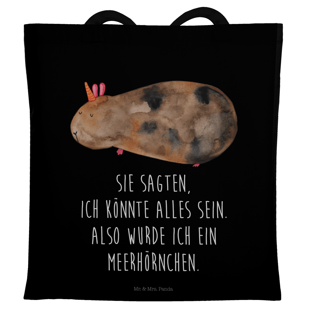 Tragetasche Meerhörnchen Beuteltasche, Beutel, Einkaufstasche, Jutebeutel, Stoffbeutel, Einhorn, Einhörner, Einhorn Deko, Pegasus, Unicorn, Meerhörnchen, Meericorn, Meerschwein, Meerschweinchen