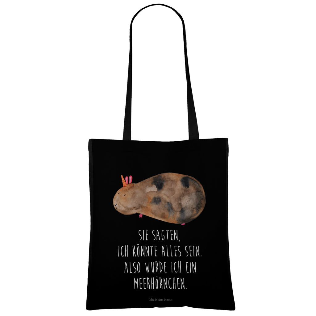 Tragetasche Meerhörnchen Beuteltasche, Beutel, Einkaufstasche, Jutebeutel, Stoffbeutel, Einhorn, Einhörner, Einhorn Deko, Pegasus, Unicorn, Meerhörnchen, Meericorn, Meerschwein, Meerschweinchen