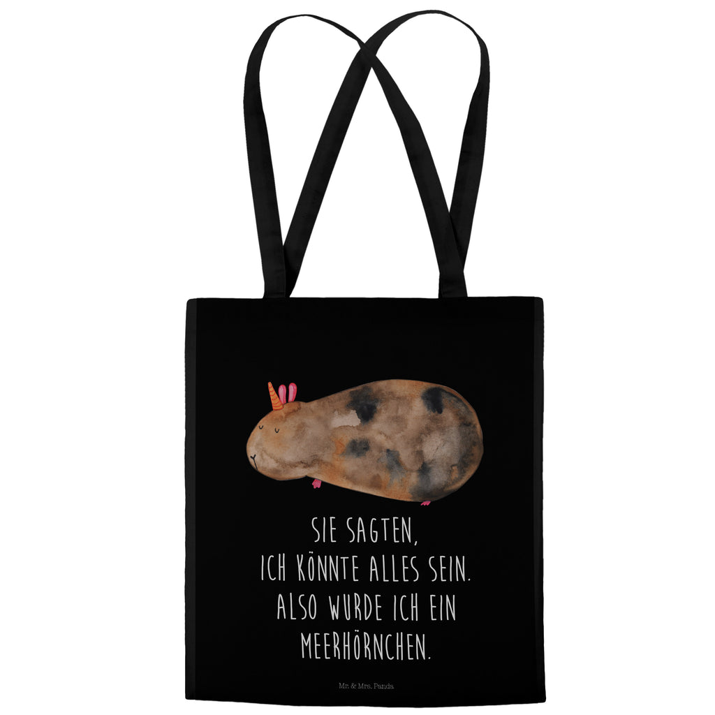Tragetasche Meerhörnchen Beuteltasche, Beutel, Einkaufstasche, Jutebeutel, Stoffbeutel, Einhorn, Einhörner, Einhorn Deko, Pegasus, Unicorn, Meerhörnchen, Meericorn, Meerschwein, Meerschweinchen