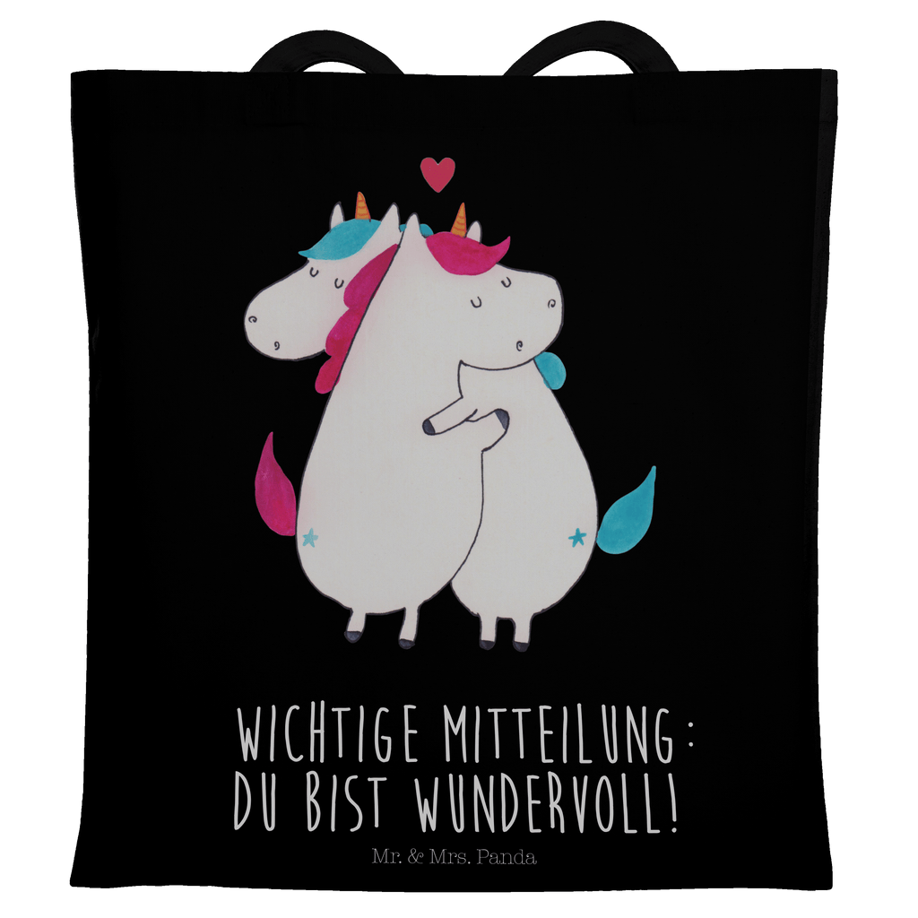Tragetasche Einhorn Mitteilung Beuteltasche, Beutel, Einkaufstasche, Jutebeutel, Stoffbeutel, Einhorn, Einhörner, Einhorn Deko, Pegasus, Unicorn, Valentinstag, Valentine, Liebe, Geschenk, Partner, Ehe, lustig, witzig, Spruch