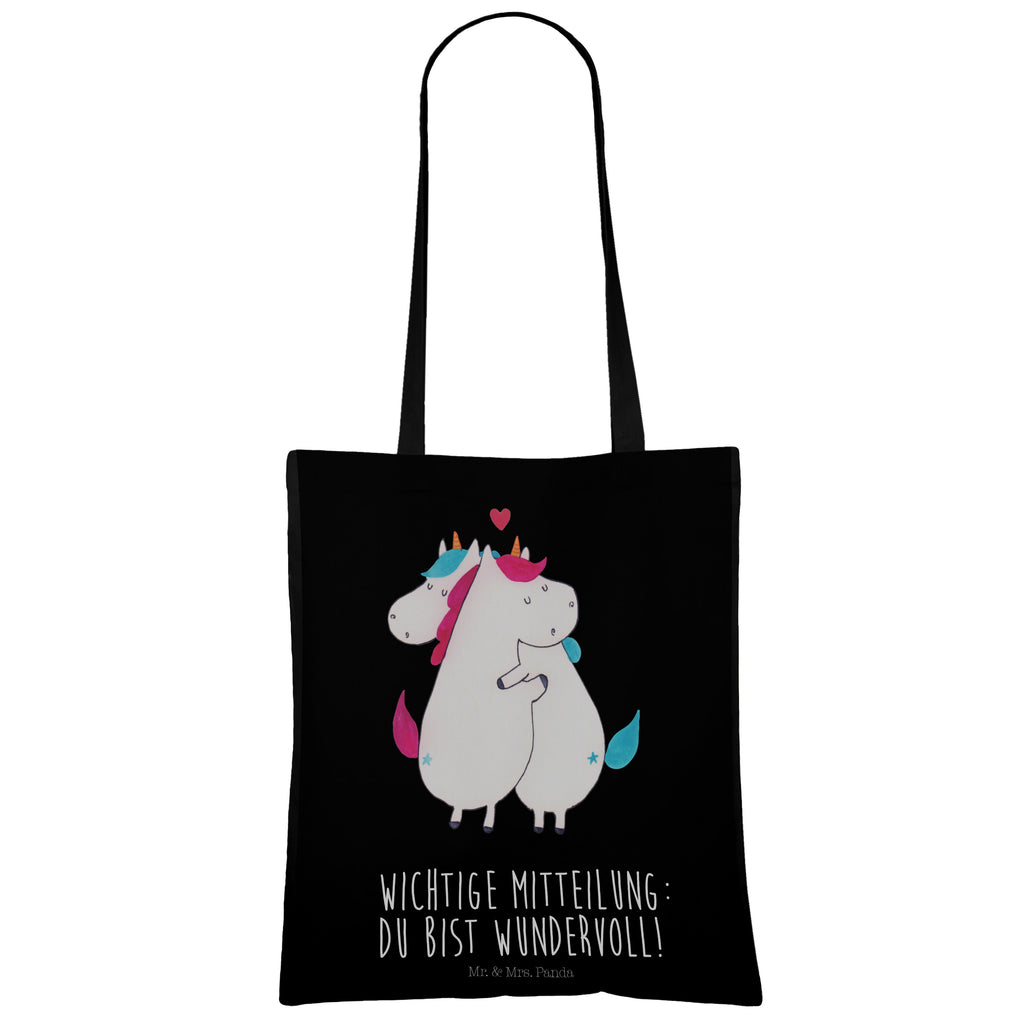 Tragetasche Einhorn Mitteilung Beuteltasche, Beutel, Einkaufstasche, Jutebeutel, Stoffbeutel, Einhorn, Einhörner, Einhorn Deko, Pegasus, Unicorn, Valentinstag, Valentine, Liebe, Geschenk, Partner, Ehe, lustig, witzig, Spruch