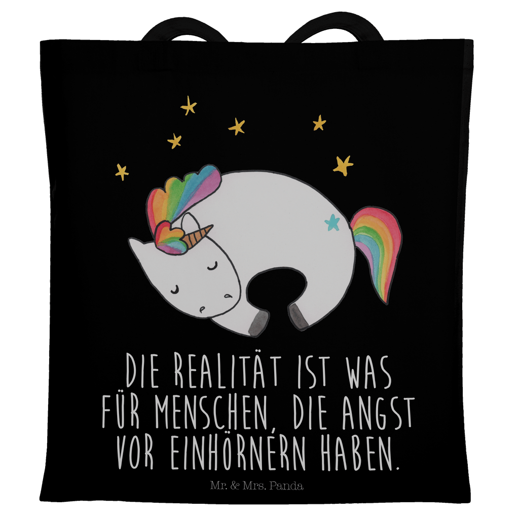 Tragetasche Einhorn Nacht Beuteltasche, Beutel, Einkaufstasche, Jutebeutel, Stoffbeutel, Einhorn, Einhörner, Einhorn Deko, Pegasus, Unicorn, Träume, Traum, unicorn, Realität, Menschen, Geschenk, Ruhe, Freundin