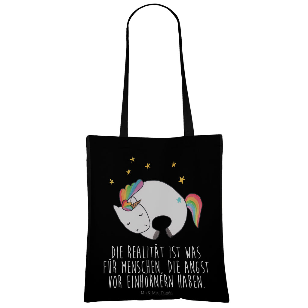 Tragetasche Einhorn Nacht Beuteltasche, Beutel, Einkaufstasche, Jutebeutel, Stoffbeutel, Einhorn, Einhörner, Einhorn Deko, Pegasus, Unicorn, Träume, Traum, unicorn, Realität, Menschen, Geschenk, Ruhe, Freundin