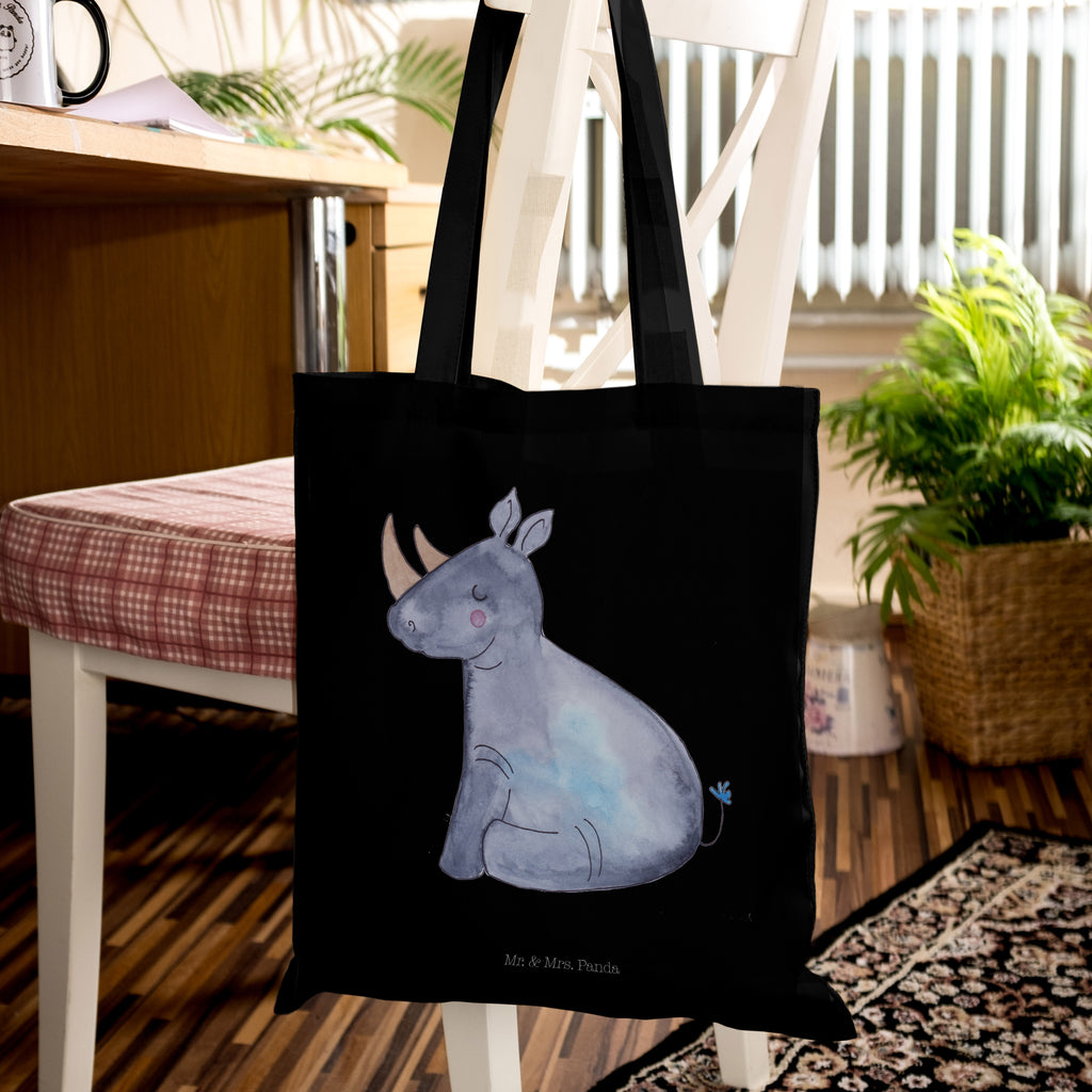 Tragetasche Einhorn Nashorn Beuteltasche, Beutel, Einkaufstasche, Jutebeutel, Stoffbeutel, Einhorn, Einhörner, Einhorn Deko, Pegasus, Unicorn, Regenbogen, witzig, lustig, Zoo, Glitzer, Einhornpower, Erwachsenwerden, Nashorn, Nashörner