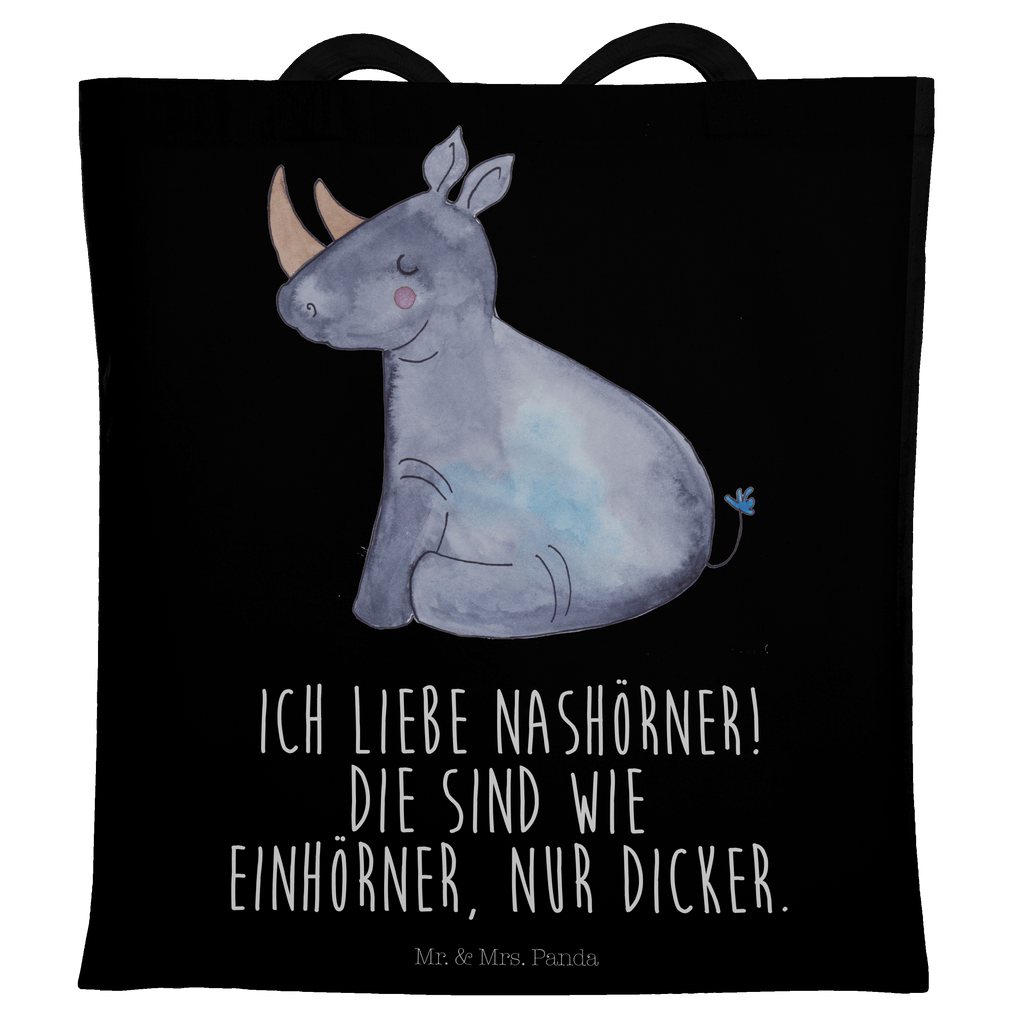 Tragetasche Einhorn Nashorn Beuteltasche, Beutel, Einkaufstasche, Jutebeutel, Stoffbeutel, Einhorn, Einhörner, Einhorn Deko, Pegasus, Unicorn, Regenbogen, witzig, lustig, Zoo, Glitzer, Einhornpower, Erwachsenwerden, Nashorn, Nashörner