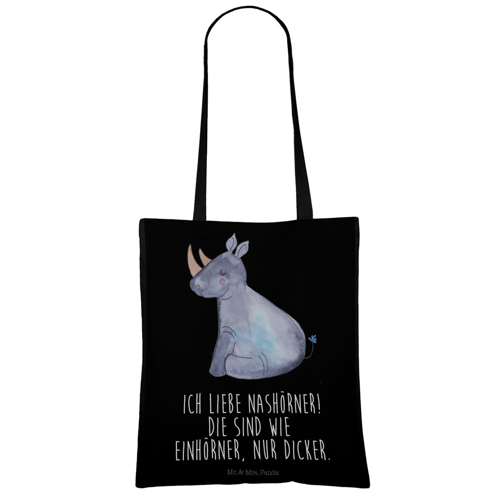Tragetasche Einhorn Nashorn Beuteltasche, Beutel, Einkaufstasche, Jutebeutel, Stoffbeutel, Einhorn, Einhörner, Einhorn Deko, Pegasus, Unicorn, Regenbogen, witzig, lustig, Zoo, Glitzer, Einhornpower, Erwachsenwerden, Nashorn, Nashörner