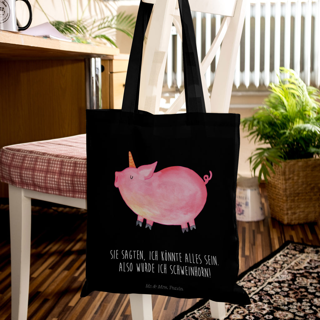 Tragetasche Einhorn Schweinhorn Beuteltasche, Beutel, Einkaufstasche, Jutebeutel, Stoffbeutel, Einhorn, Einhörner, Einhorn Deko, Pegasus, Unicorn, Party, Spaß, Schwein, Schweinhorn, Bauer, witzig. lustig, Spruch, geschenk, Pig, Piggy, funny, english, englisch