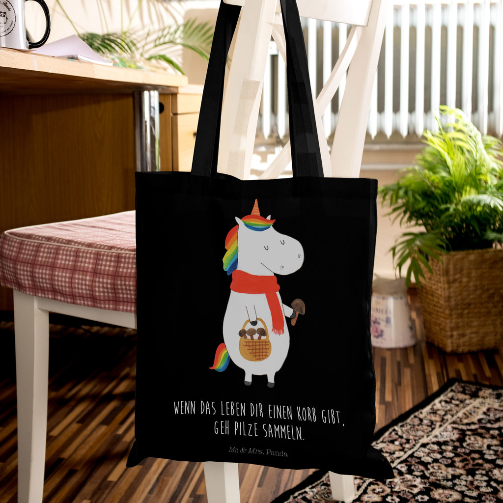 Tragetasche Einhorn Pilz Beuteltasche, Beutel, Einkaufstasche, Jutebeutel, Stoffbeutel, Einhorn, Einhörner, Einhorn Deko, Pegasus, Unicorn, Pilze, Pilzsammler, Motivation, Spruch, Liebeskummer