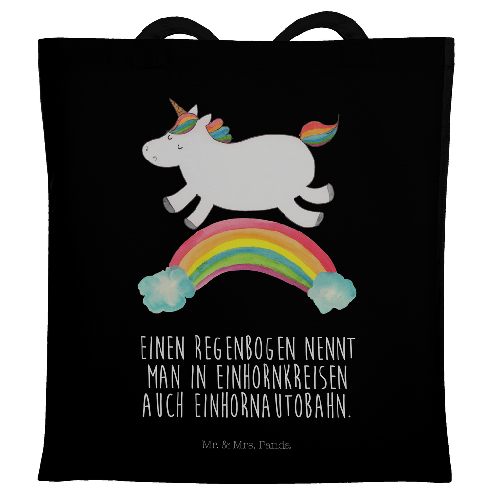 Tragetasche Einhorn Regenbogen Beuteltasche, Beutel, Einkaufstasche, Jutebeutel, Stoffbeutel, Einhorn, Einhörner, Einhorn Deko, Pegasus, Unicorn, Regenbogen, Glitzer, Einhornpower, Erwachsenwerden, Einhornautobahn
