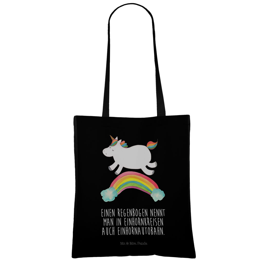 Tragetasche Einhorn Regenbogen Beuteltasche, Beutel, Einkaufstasche, Jutebeutel, Stoffbeutel, Einhorn, Einhörner, Einhorn Deko, Pegasus, Unicorn, Regenbogen, Glitzer, Einhornpower, Erwachsenwerden, Einhornautobahn