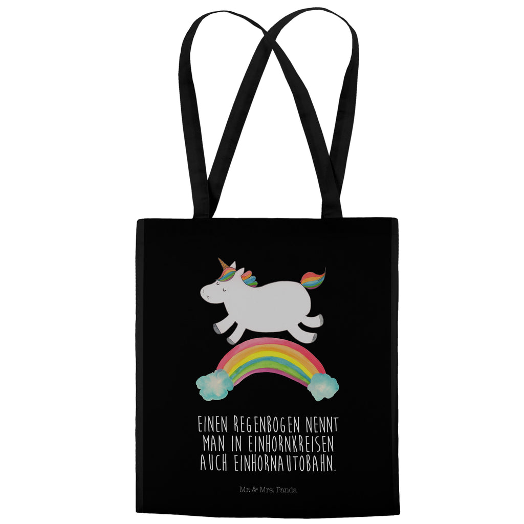Tragetasche Einhorn Regenbogen Beuteltasche, Beutel, Einkaufstasche, Jutebeutel, Stoffbeutel, Einhorn, Einhörner, Einhorn Deko, Pegasus, Unicorn, Regenbogen, Glitzer, Einhornpower, Erwachsenwerden, Einhornautobahn