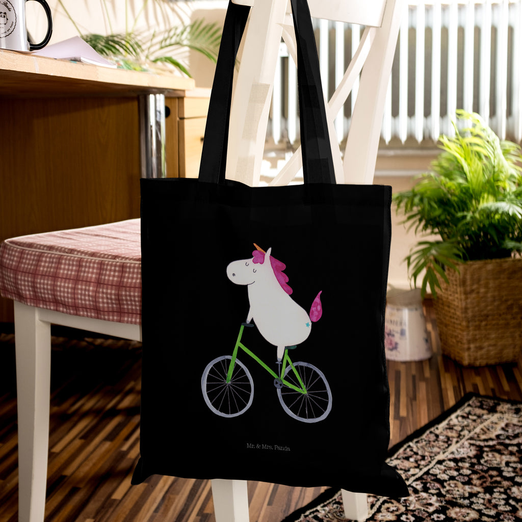 Tragetasche Einhorn Radfahrer Beuteltasche, Beutel, Einkaufstasche, Jutebeutel, Stoffbeutel, Einhorn, Einhörner, Einhorn Deko, Pegasus, Unicorn, Radfahren, Radfahrer, Rad, Bike, Feenstaub, Konfetti, Luxusproblem, Kummer, Liebeskummer