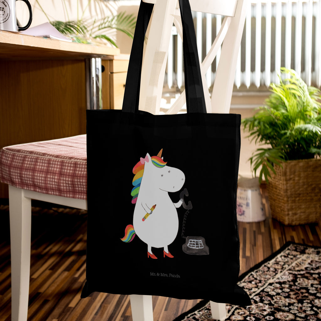 Tragetasche Einhorn Sekretärin Beuteltasche, Beutel, Einkaufstasche, Jutebeutel, Stoffbeutel, Einhorn, Einhörner, Einhorn Deko, Pegasus, Unicorn, Sekretärin, Büro, Rechtsanwältin, Rechtsanwaltsgehilfin, Steuerbüro, Steuerkanzlei, Bürokraft, Bürohilfe