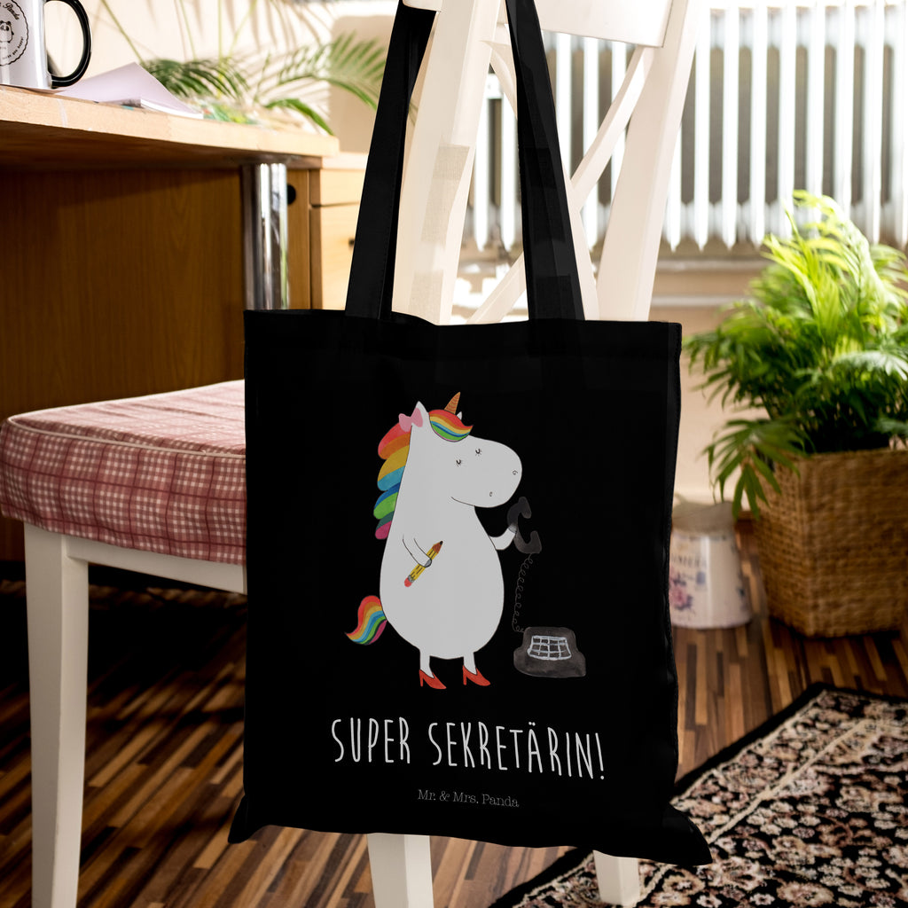 Tragetasche Einhorn Sekretärin Beuteltasche, Beutel, Einkaufstasche, Jutebeutel, Stoffbeutel, Einhorn, Einhörner, Einhorn Deko, Pegasus, Unicorn, Sekretärin, Büro, Rechtsanwältin, Rechtsanwaltsgehilfin, Steuerbüro, Steuerkanzlei, Bürokraft, Bürohilfe