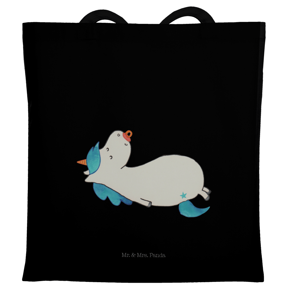 Tragetasche Einhorn Schnullie Beuteltasche, Beutel, Einkaufstasche, Jutebeutel, Stoffbeutel, Einhorn, Einhörner, Einhorn Deko, Pegasus, Unicorn, Baby, Kleinkind, Geburt, Geburtstag, Säugling, Schnuller, Geschenk Geburt, Mutter, Mama
