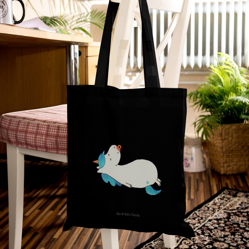Tragetasche Einhorn Schnullie Beuteltasche, Beutel, Einkaufstasche, Jutebeutel, Stoffbeutel, Einhorn, Einhörner, Einhorn Deko, Pegasus, Unicorn, Baby, Kleinkind, Geburt, Geburtstag, Säugling, Schnuller, Geschenk Geburt, Mutter, Mama