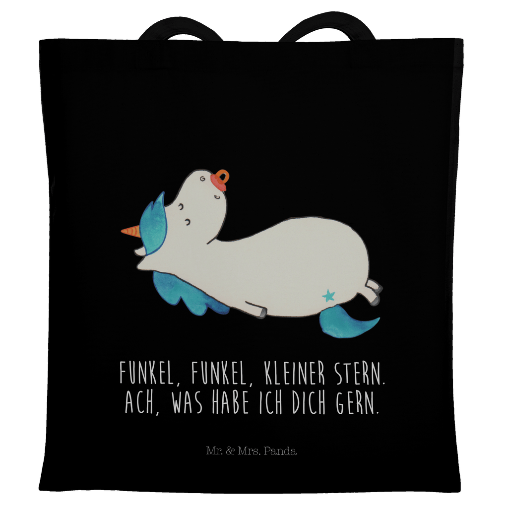 Tragetasche Einhorn Schnullie Beuteltasche, Beutel, Einkaufstasche, Jutebeutel, Stoffbeutel, Einhorn, Einhörner, Einhorn Deko, Pegasus, Unicorn, Baby, Kleinkind, Geburt, Geburtstag, Säugling, Schnuller, Geschenk Geburt, Mutter, Mama