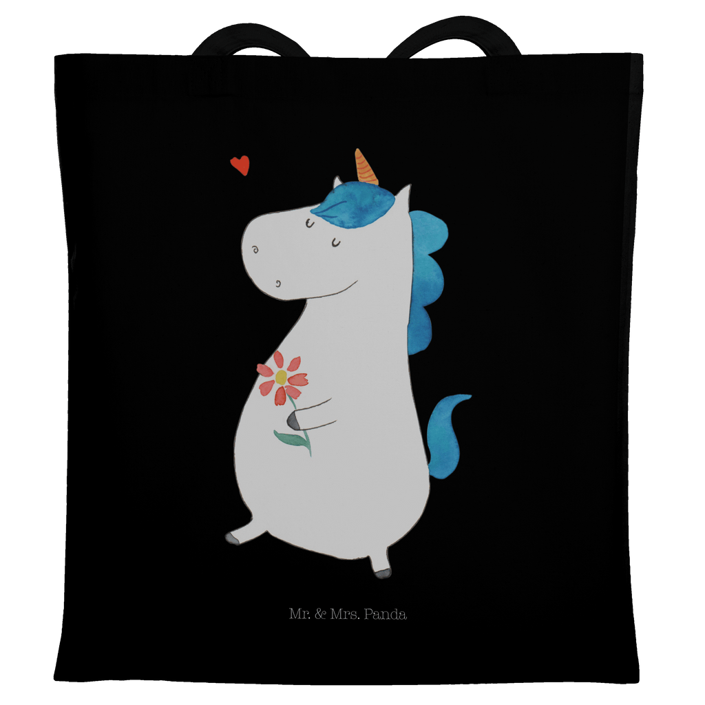 Tragetasche Einhorn Spaziergang Beuteltasche, Beutel, Einkaufstasche, Jutebeutel, Stoffbeutel, Einhorn, Einhörner, Einhorn Deko, Pegasus, Unicorn, Glitzer, Blumen, Spaziergang, Motivation, Gute Laune, Freude, Freundin, Mutter, Schwester