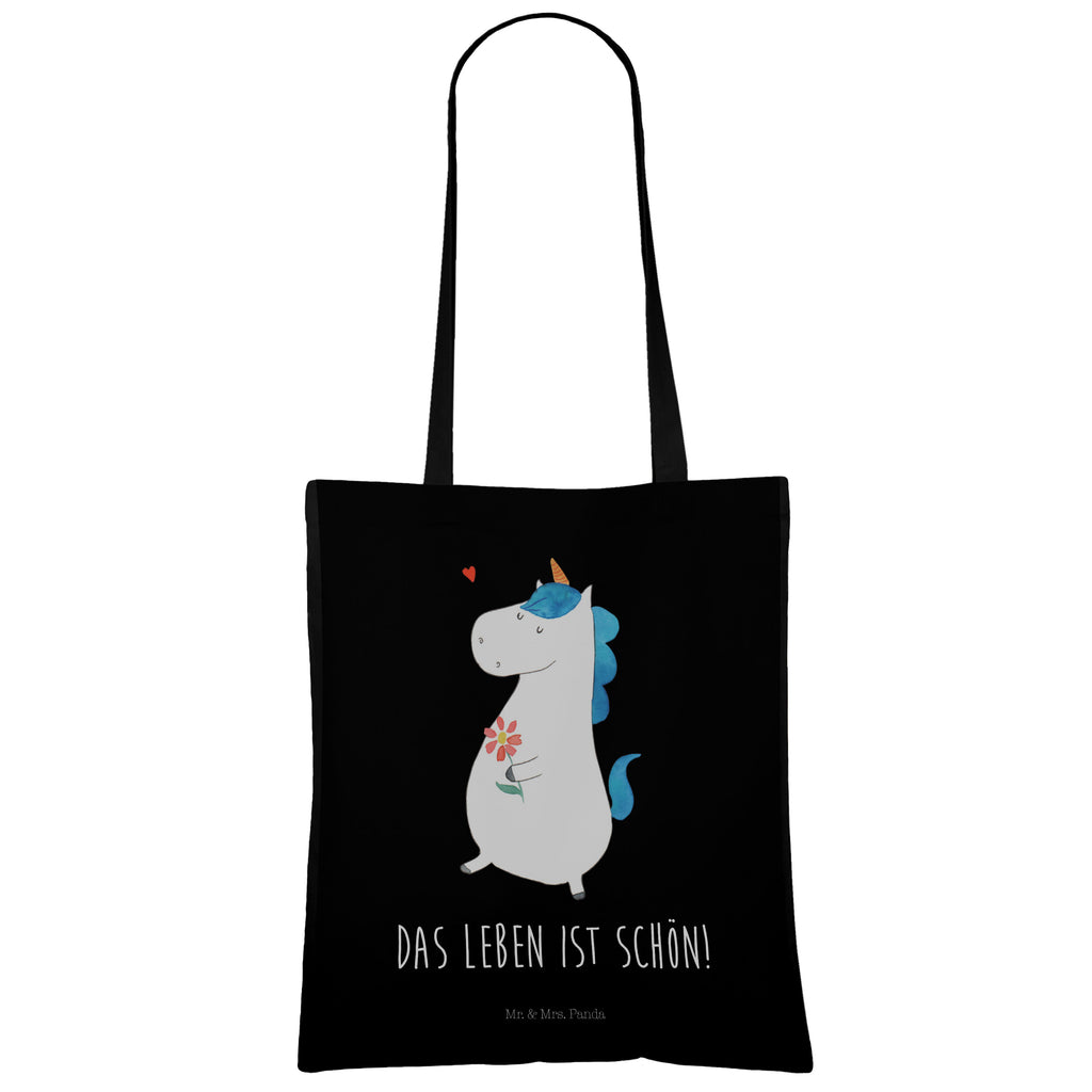 Tragetasche Einhorn Spaziergang Beuteltasche, Beutel, Einkaufstasche, Jutebeutel, Stoffbeutel, Einhorn, Einhörner, Einhorn Deko, Pegasus, Unicorn, Glitzer, Blumen, Spaziergang, Motivation, Gute Laune, Freude, Freundin, Mutter, Schwester