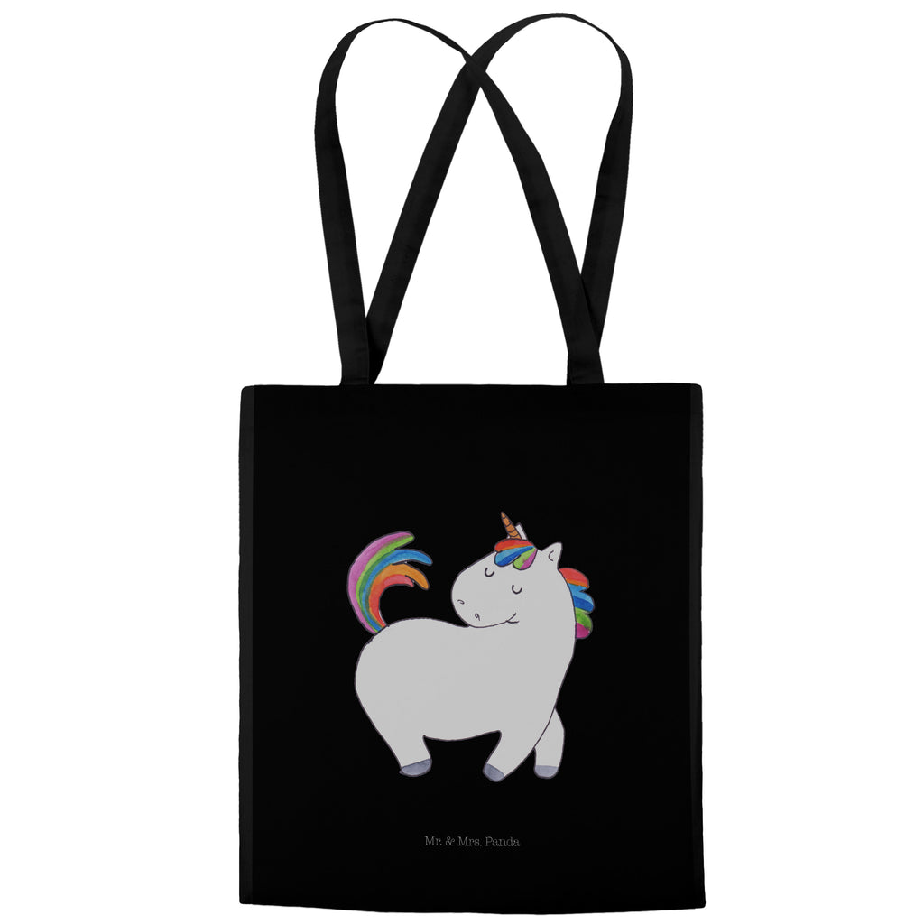 Tragetasche Einhorn stolzierend Beuteltasche, Beutel, Einkaufstasche, Jutebeutel, Stoffbeutel, Einhorn, Einhörner, Einhorn Deko, Pegasus, Unicorn, stolz, anders, bunt, Pferd, Reiter, Reiten, Freundin, Geschenk