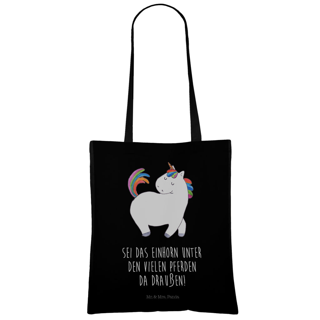 Tragetasche Einhorn stolzierend Beuteltasche, Beutel, Einkaufstasche, Jutebeutel, Stoffbeutel, Einhorn, Einhörner, Einhorn Deko, Pegasus, Unicorn, stolz, anders, bunt, Pferd, Reiter, Reiten, Freundin, Geschenk