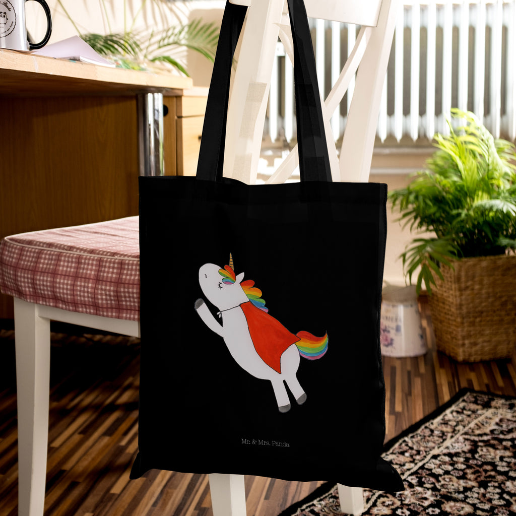 Tragetasche Einhorn Super Beuteltasche, Beutel, Einkaufstasche, Jutebeutel, Stoffbeutel, Einhorn, Einhörner, Einhorn Deko, Pegasus, Unicorn, Traummann, Superheld, Held, Freundin, Geschenk, Girl, Mädchen