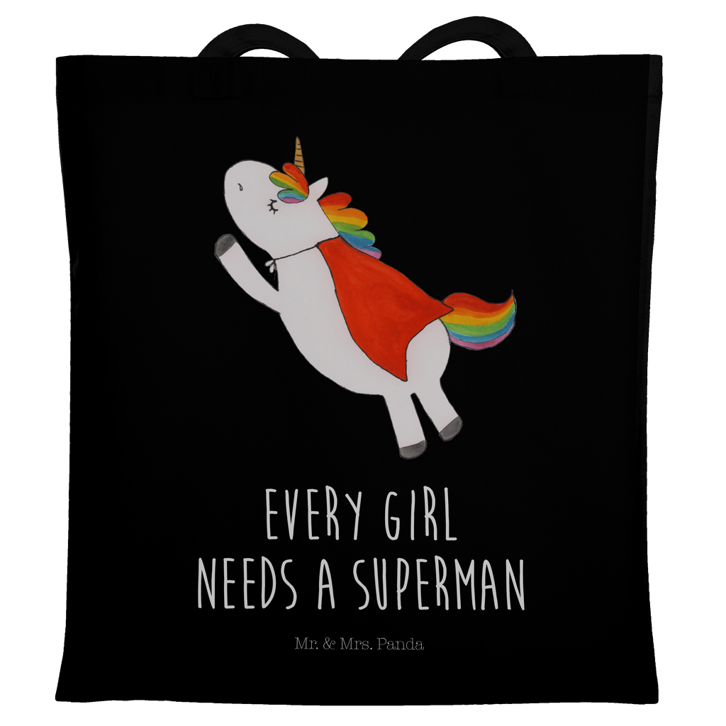Tragetasche Einhorn Super Beuteltasche, Beutel, Einkaufstasche, Jutebeutel, Stoffbeutel, Einhorn, Einhörner, Einhorn Deko, Pegasus, Unicorn, Traummann, Superheld, Held, Freundin, Geschenk, Girl, Mädchen