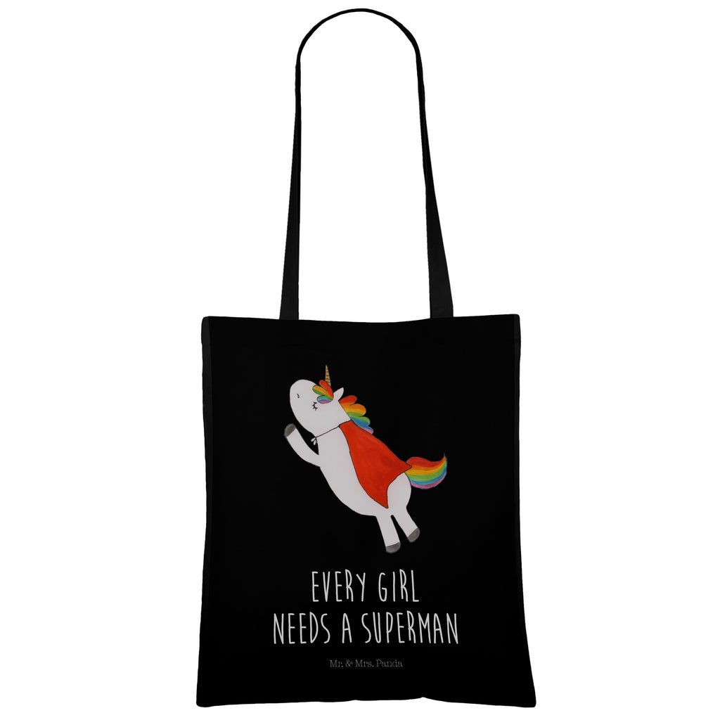 Tragetasche Einhorn Super Beuteltasche, Beutel, Einkaufstasche, Jutebeutel, Stoffbeutel, Einhorn, Einhörner, Einhorn Deko, Pegasus, Unicorn, Traummann, Superheld, Held, Freundin, Geschenk, Girl, Mädchen